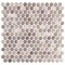 Andova Tiles Orb 0.75" x 0.75" Metal Penny Round Mosaic Tile ANDORB255 - alternate 2